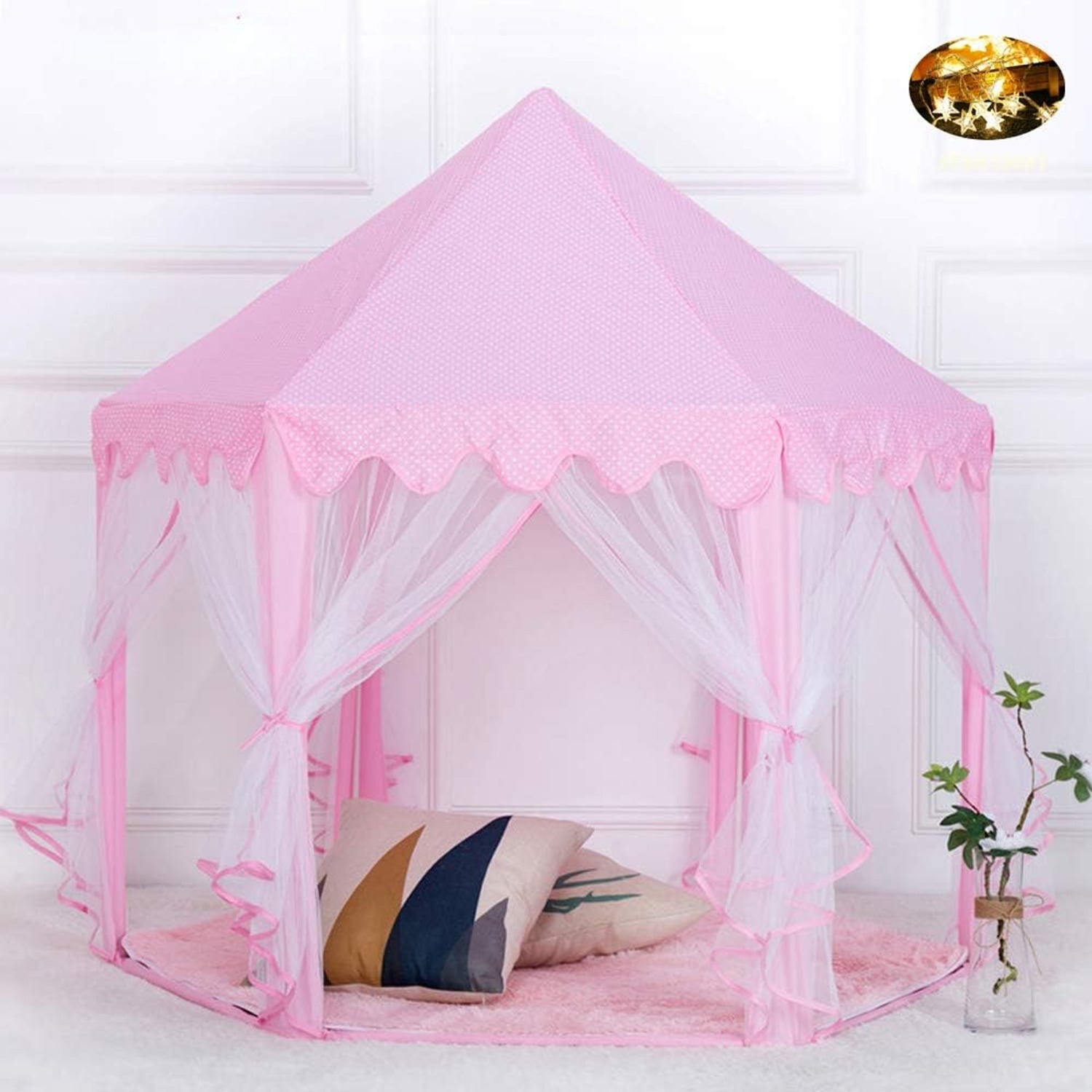 Princess Castle Tent with Star Lights: image 4