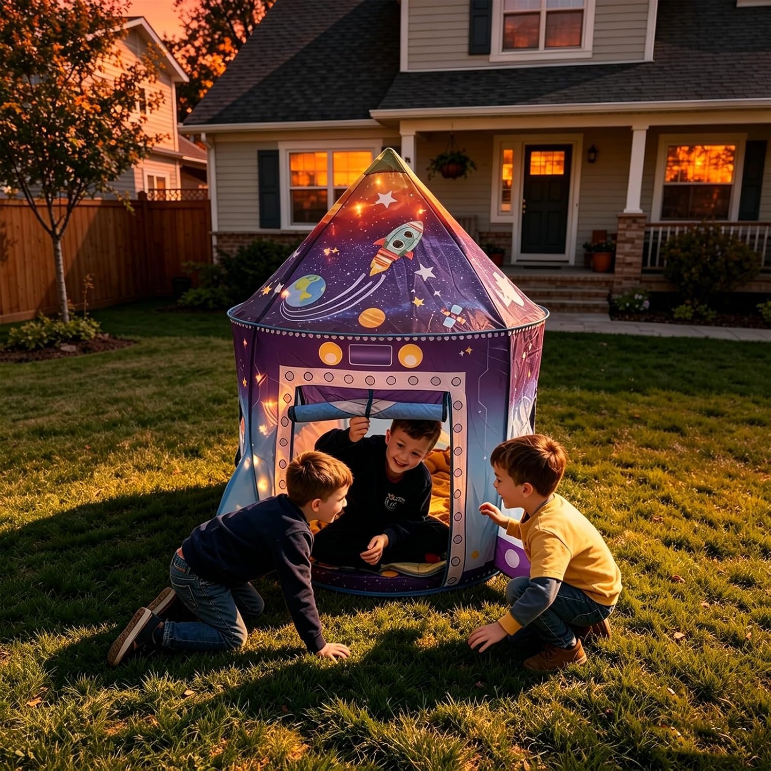 Rocket Ship Play Tent: image 7