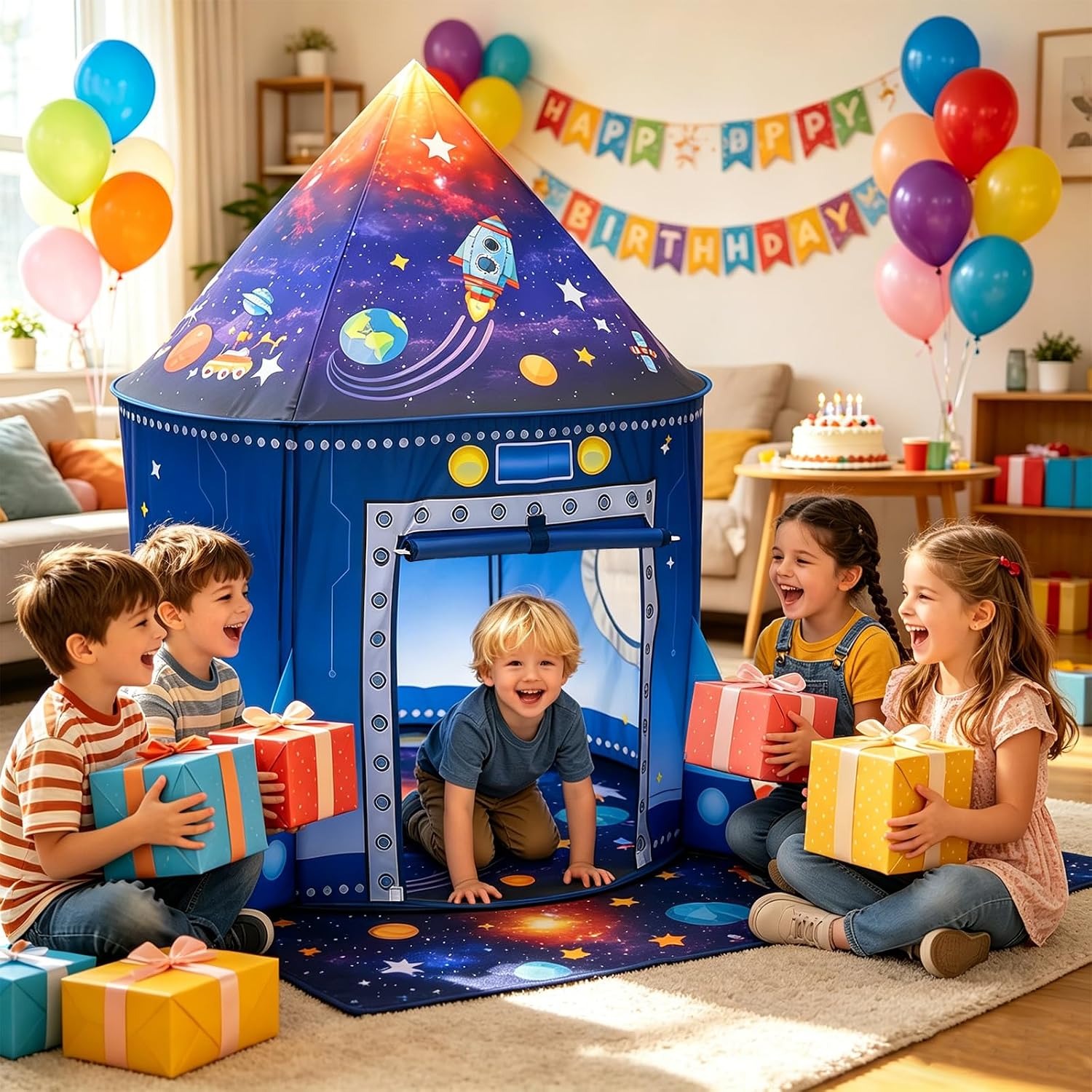 Rocket Ship Play Tent: image 8