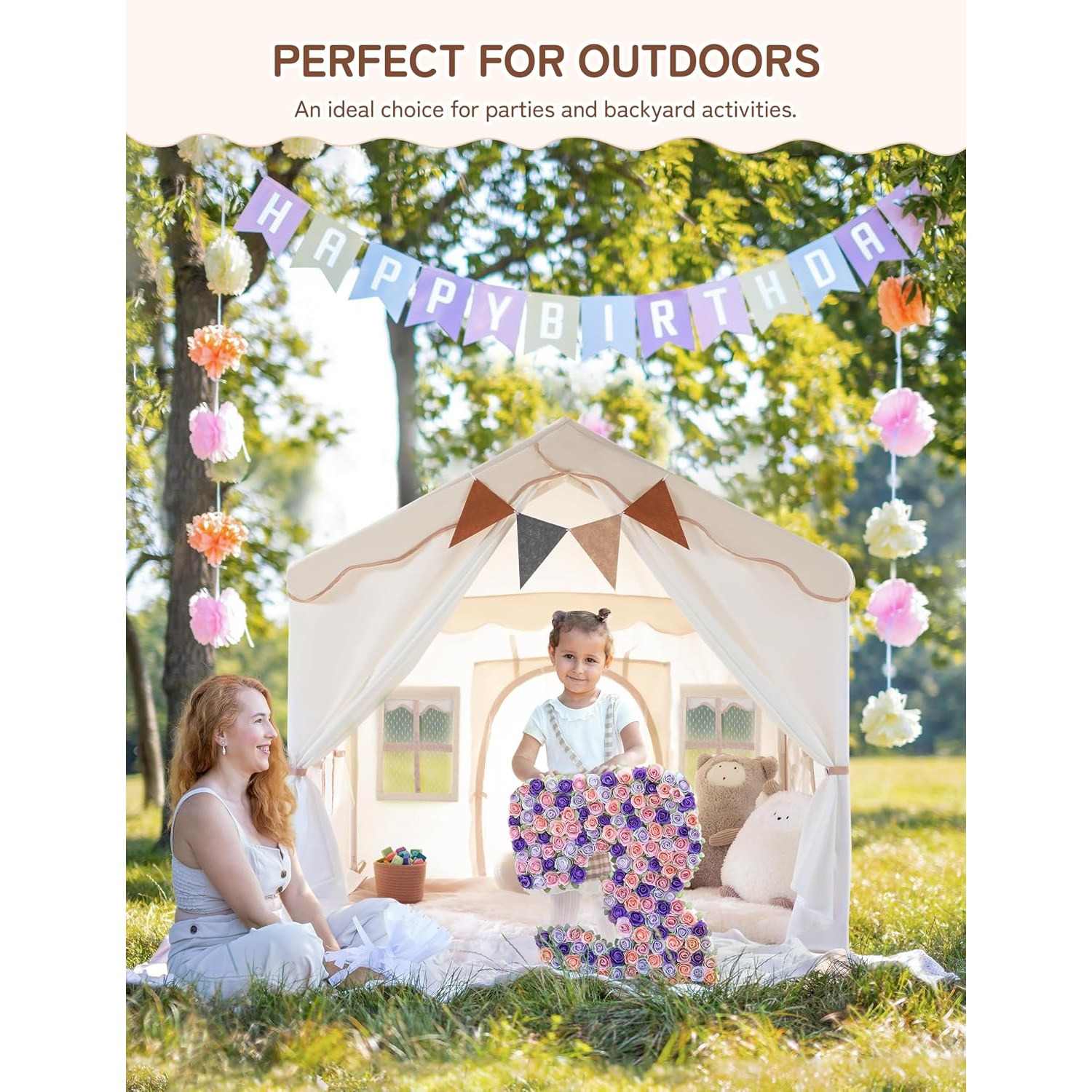 Two in One Play Tent with Double Doors: image 8