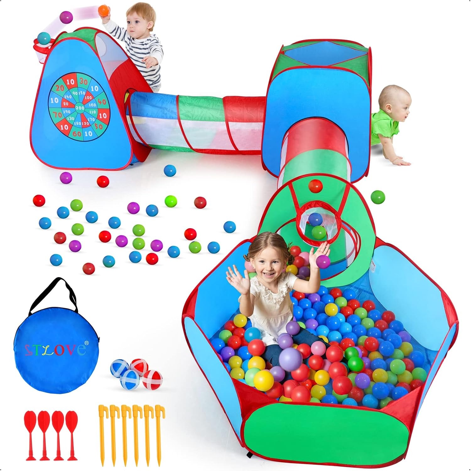 Five in One Pop Up Tents and Tunnels Play Set: image 2