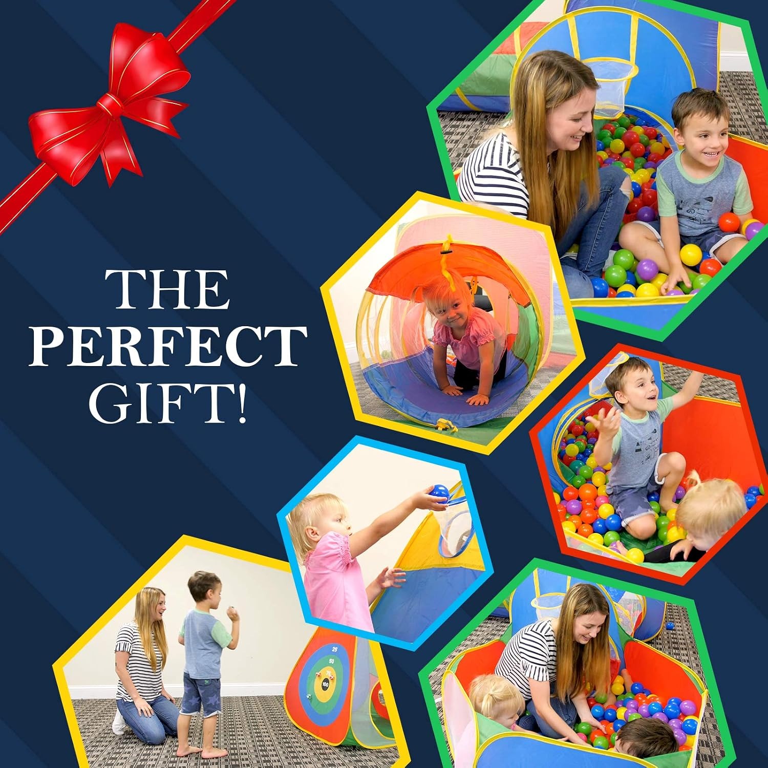 Five Piece Ball Pit Tents and Tunnels Play Set: image 4
