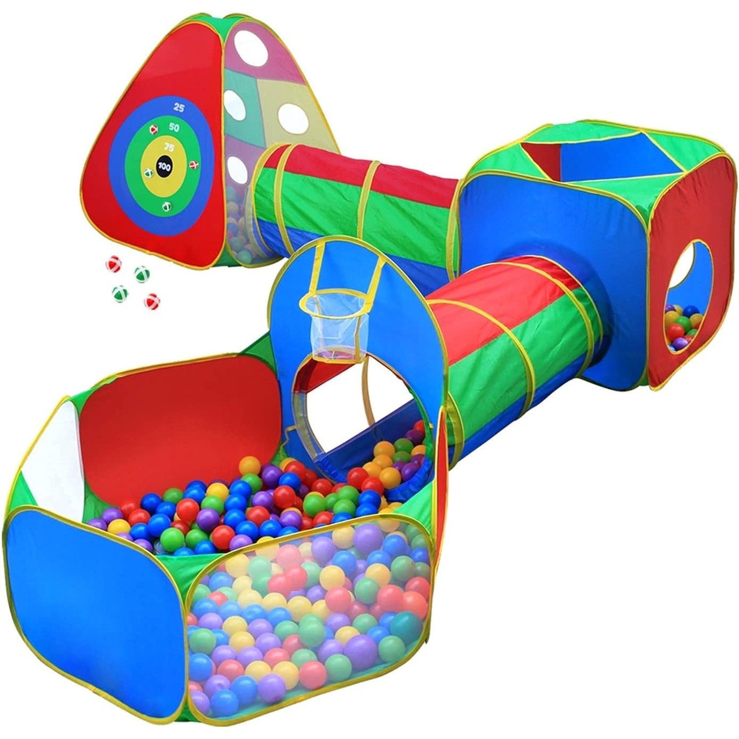 Five Piece Ball Pit Tents and Tunnels Play Set